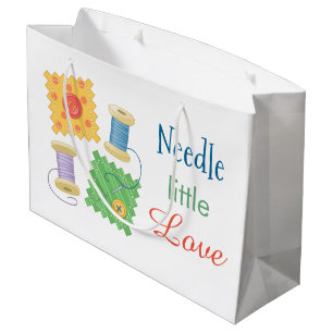 Sewing Quilting Craft Hobby Quote Large Gift Bag