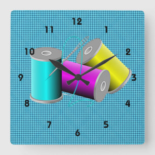 Sewing/Quilting Design Wall Clock