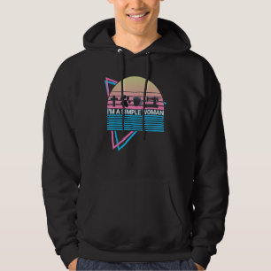 Sewing Quilting Retro I'm A Simple Woman Hoodie