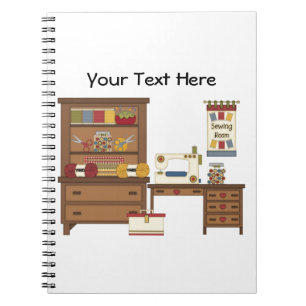 Sewing Room 1 (customisable) Spiral Notebook