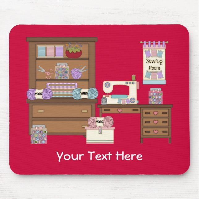 Sewing Room 2 (personalised) Mouse Pad (Front)