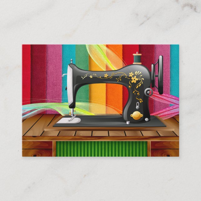 Sewing Seamstress Designer Business Card (Front)