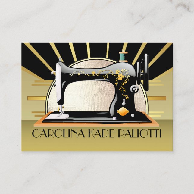Sewing Seamstress Designer Business Card (Front)