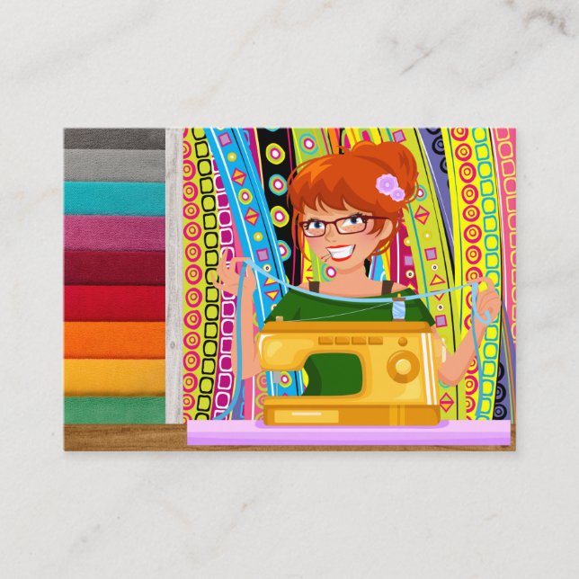 Sewing / Seamstress / Fashion Business Card (Front)