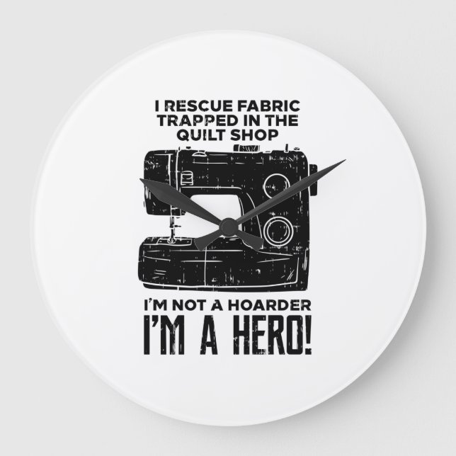 Sewing Sewing Machine Large Clock (Front)