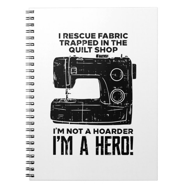Sewing Sewing Machine Notebook (Front)