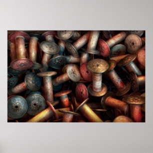 Sewing - Spools Poster