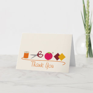 Sewing Thank You Card
