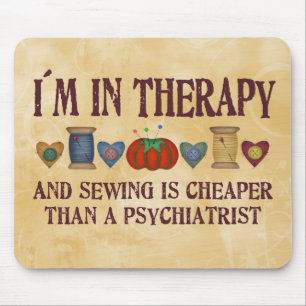 Sewing Therapy Mouse Pad