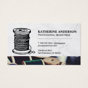 Sewing Thread Spool Logo