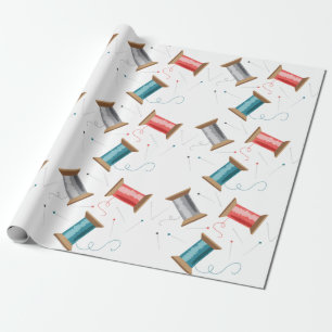 Sewing Thread Wrapping Paper