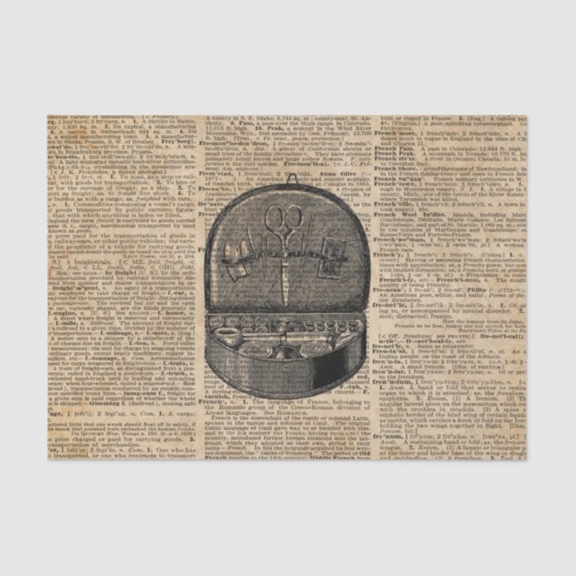 Sewing Tools Dictionary Art 10lb Tissue Paper (Front)