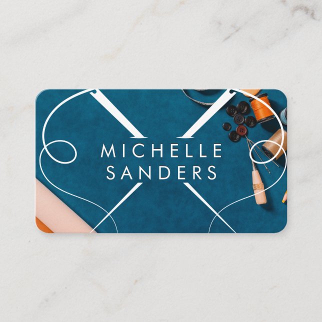 Sewing Tools | Seamstress Business Card (Front)