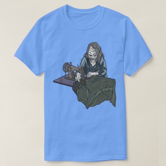 Sewing Witch  T-Shirt (Design Front)