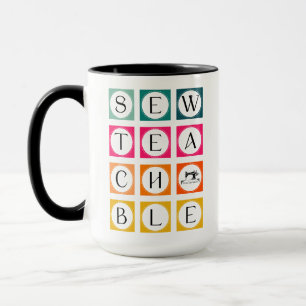 Sewteachable Colorful Squares Mug