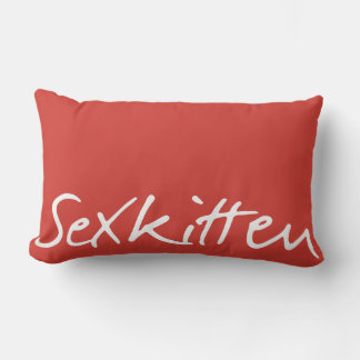 Sex Kitten Throw Pillow