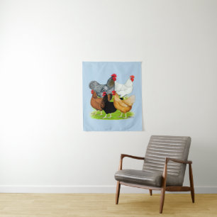 Sex-linked Chickens Quintet Tapestry