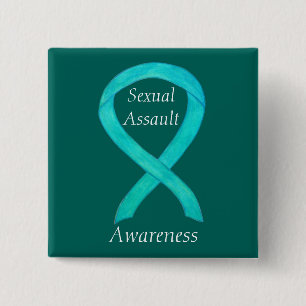 Sexual Assault Awareness Custom Ribbon Pin