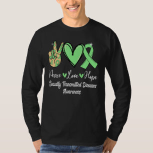 Sexually Transmitted Diseases STD Peace Love Hope T-Shirt