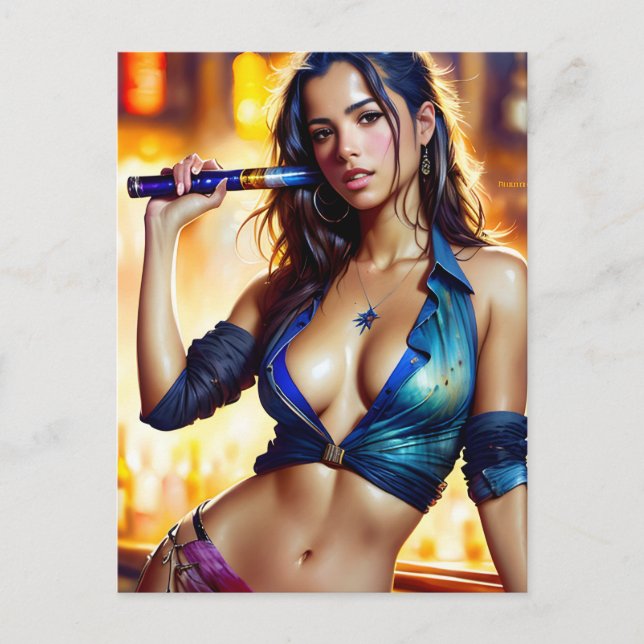 Sexy Lady Postcard (Front)