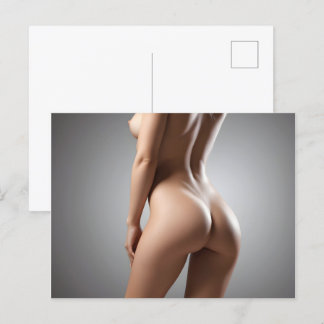 Sexy nude woman postcard