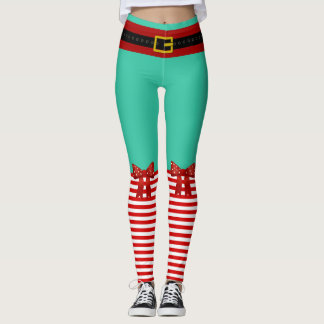 Sexy Santa's helper leggings, Christmas Elf, Gnome Leggings