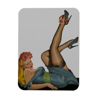Sexy Vintage Pin Up Girl Magnet