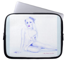 Sexy Vintage Pinup Girl Model Babe Laptop Sleeve