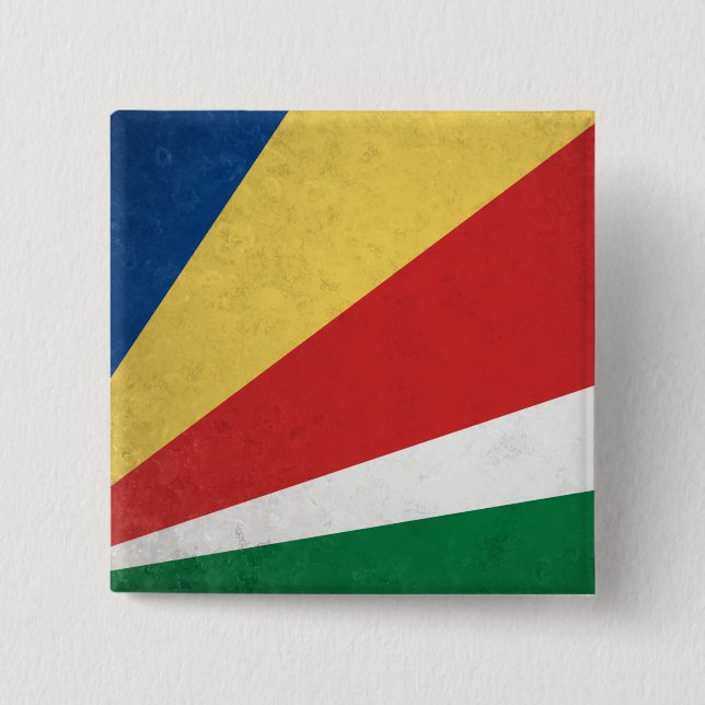 Seychelles 15 Cm Square Badge (Front)