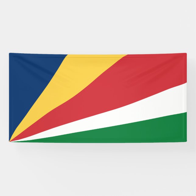 Seychelles Flag Banner (Horizontal)