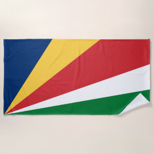 Seychelles Flag Beach Towel
