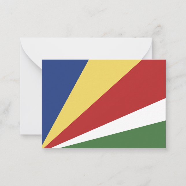 Seychelles flag card (Front)