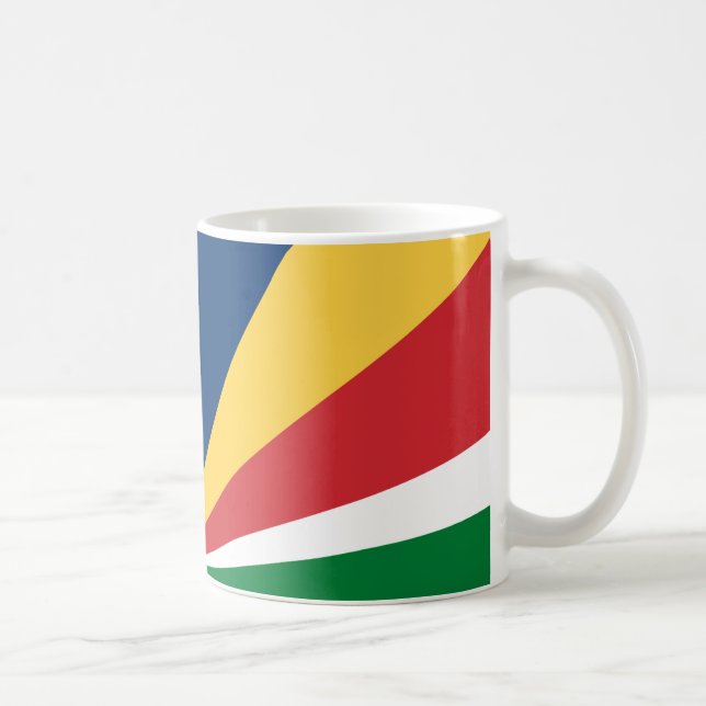 Seychelles Flag Ceramic Coffee Mug (Right)