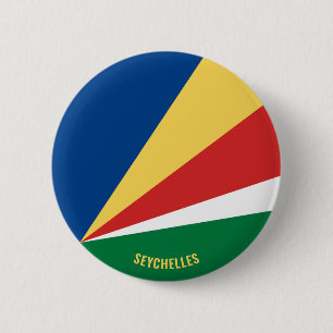 Seychelles Flag Charming Patriotic 6 Cm Round Badge