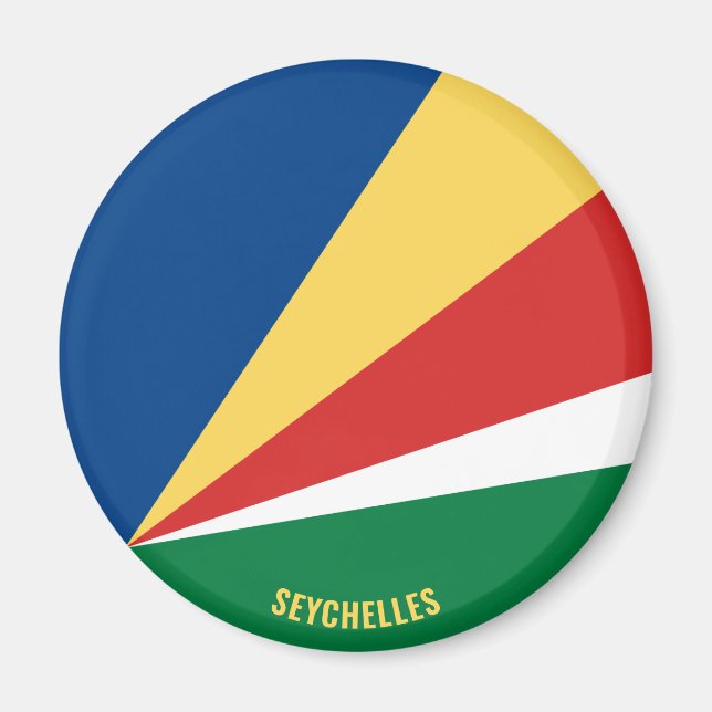 Seychelles Flag Charming Patriotic Magnet (Front)