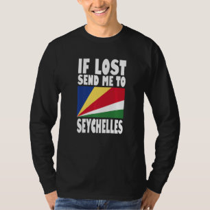 Seychelles Flag Design  If lost send me to Seychel T-Shirt
