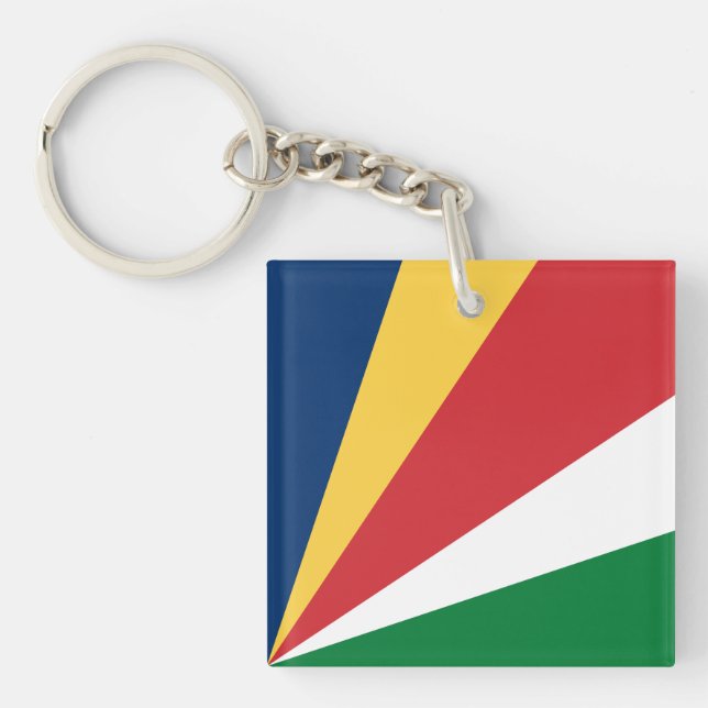 Seychelles Flag Key Ring (Front)