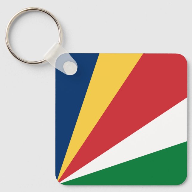 Seychelles Flag Key Ring (Front)