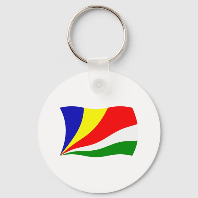 Seychelles Flag Keychain (Front)
