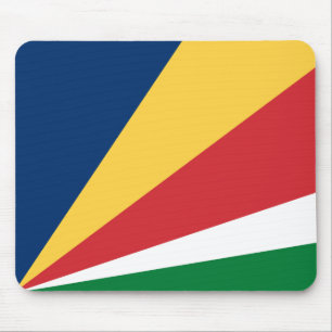 Seychelles Flag Mouse Pad