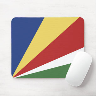 Seychelles flag mouse pad