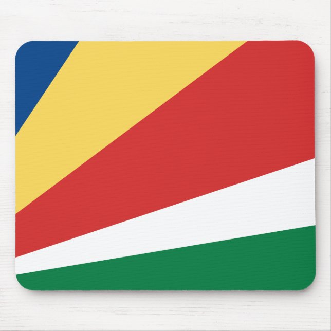 Seychelles Flag Mouse Pad (Front)