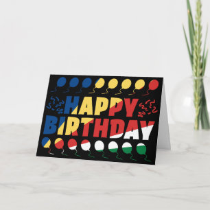 Seychelles Flag Patriotic Birthday Card