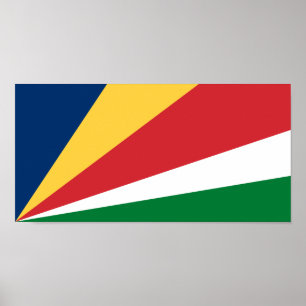 Seychelles Flag Poster