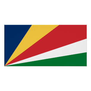 Seychelles Flag Poster