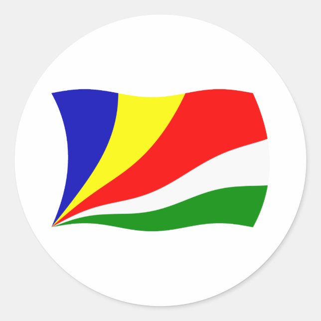 Seychelles Flag Sticker (Front)