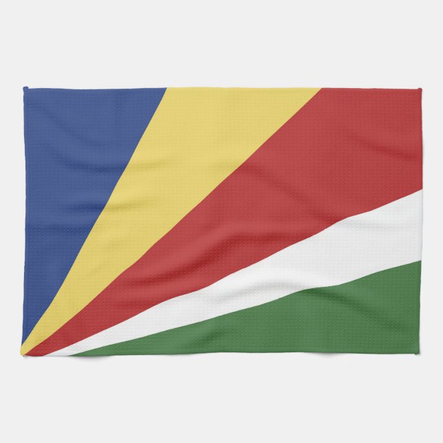Seychelles flag tea towel (Horizontal)