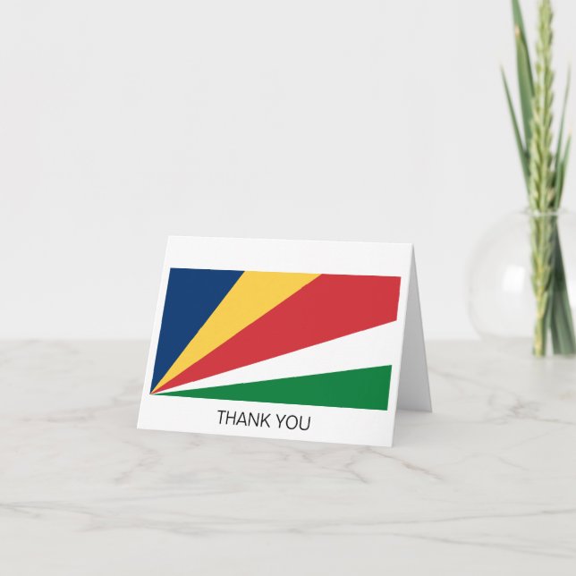 Seychelles Flag Thank You Card (Front)