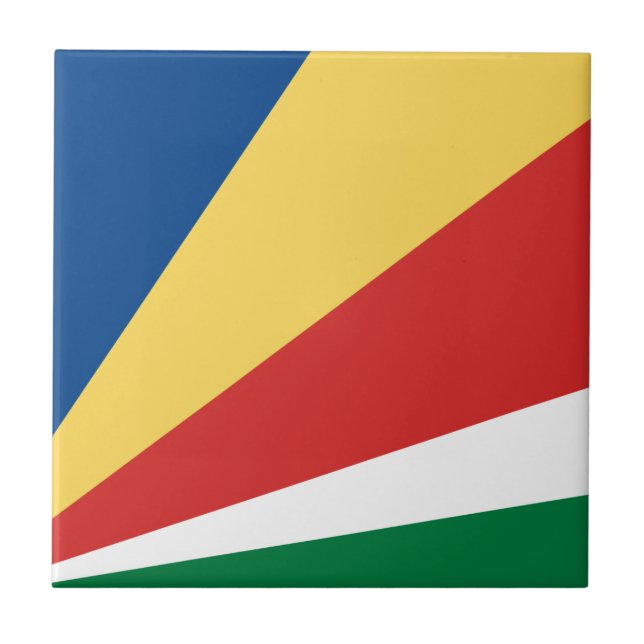 Seychelles Flag Tile (Front)