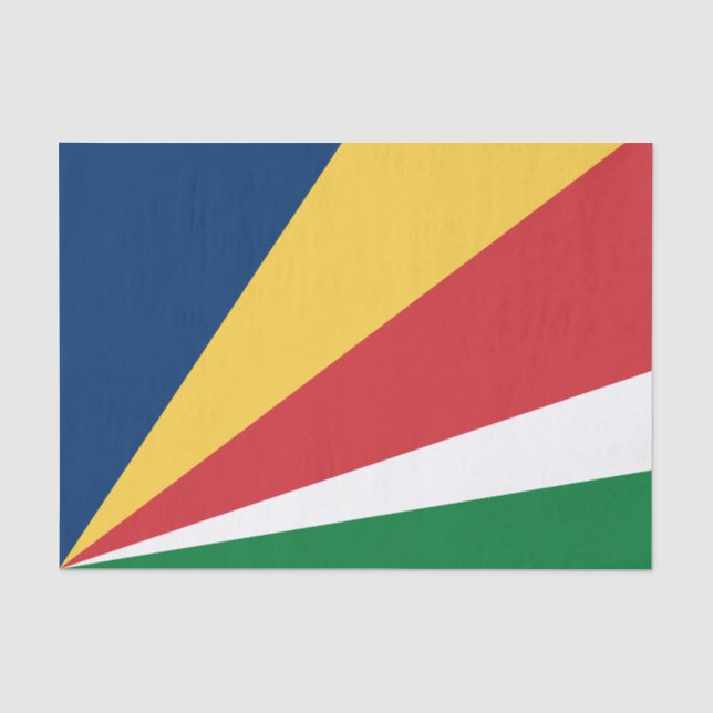Seychelles Flag Tissue Paper (Front)
